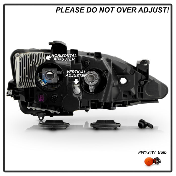 SPYDER xTune 17-20 Chrysler Pacifica HID Headlight - OE Left (HD-JH-CHRPA17-HID-L) - Black Trim 9959233
