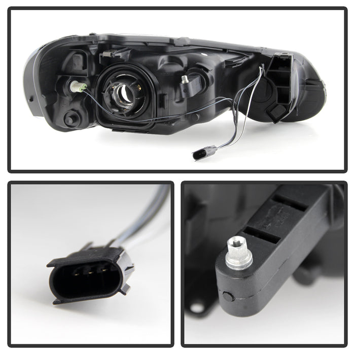 SPYDER Xtune Chrysler Sebring Convertible & Sedan 04-06 OEM Style Headlights Black HD-JH-CHRSE04-4D-AM-BK 9029622
