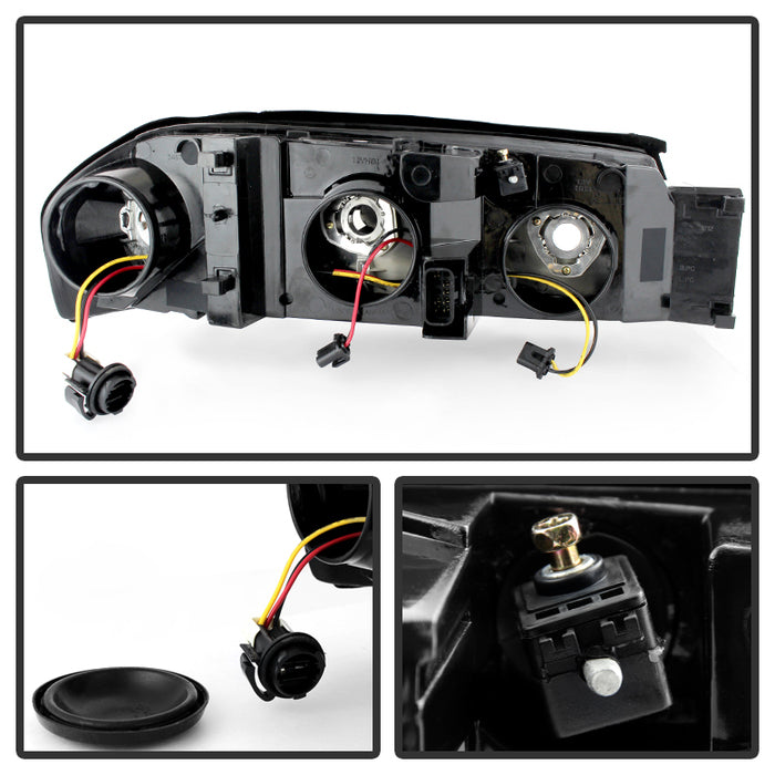 SPYDER Xtune Chevrolet Impala 00-04 OEM Headlamps Black HD-JH-CIM00-AM-BK 9027253