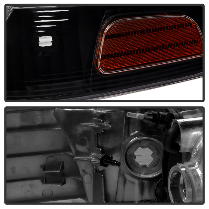SPYDER Xtune Crown Victoria 98-11 Crystal Headlights w/ Corner Lights Set Black HD-JH-CRVI98-SET-BK 9031021