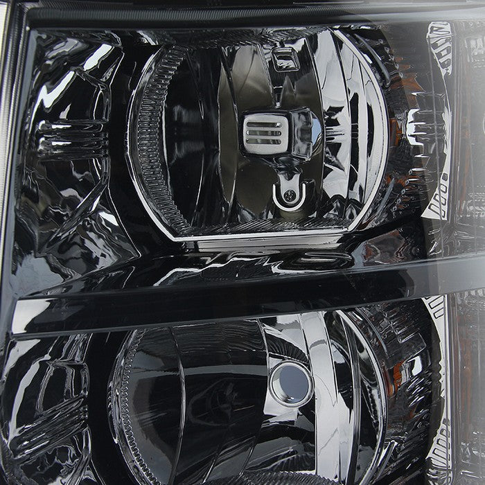 SPYDER Xtune Chevy Silverado 07-13 Crystal Headlights Smoked HD-JH-CS07-AM-SM 5077349