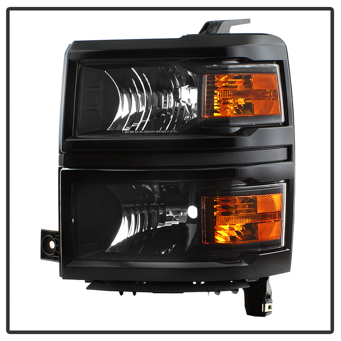 SPYDER xTune Chevy Silverado 1500 14-15 (Non-HD) Driver Side Headlight Black - OEM Left HD-JH-CS14-OEBK-L 9040108