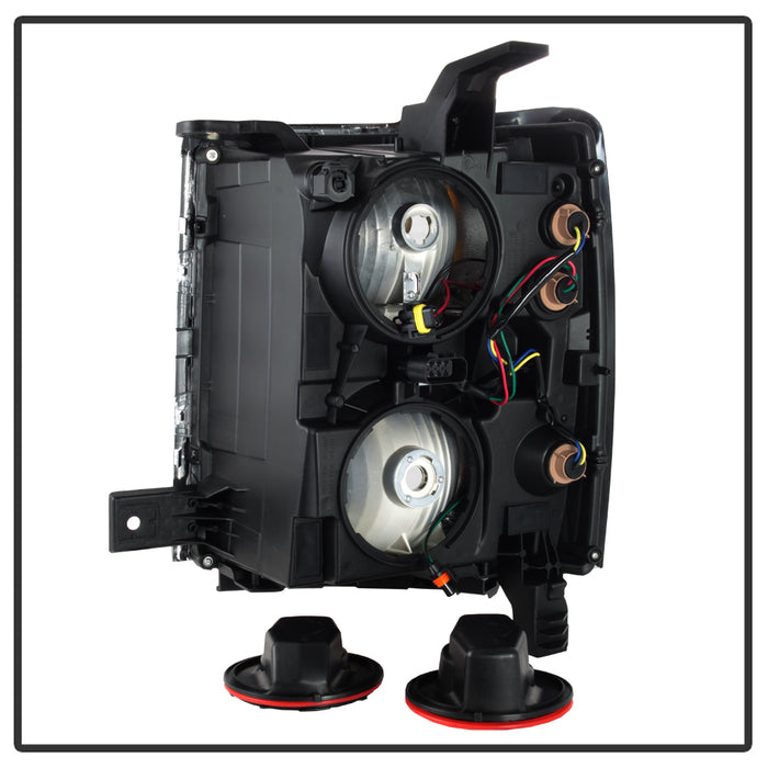 SPYDER xTune Chevy Silverado 1500 14-15 (Non-HD) Driver Side Headlight Black - OEM Left HD-JH-CS14-OEBK-L 9040108