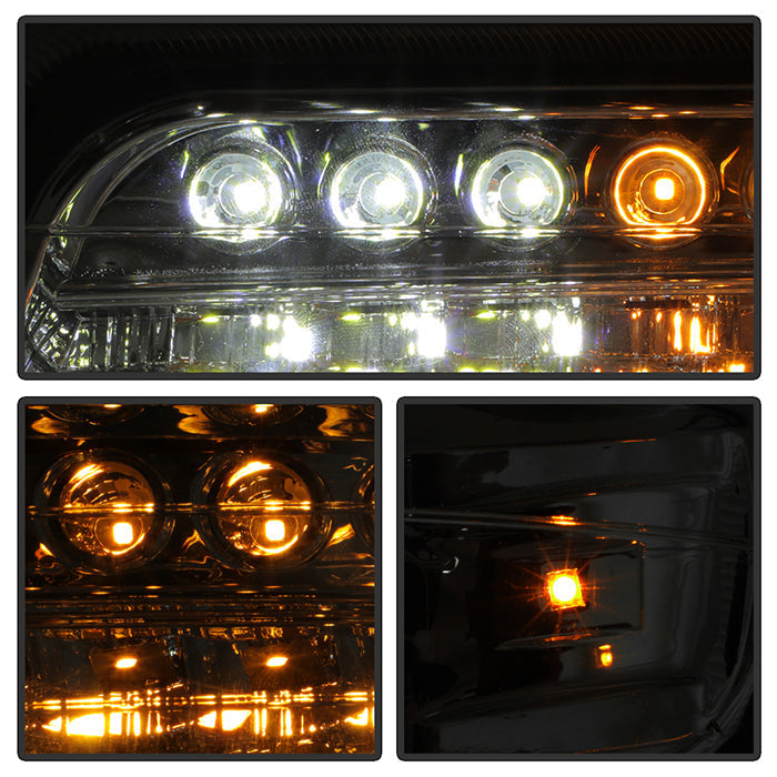 SPYDER Xtune Chevy TahOE 00-06 Headlights w/ LED Bumper Lights Amber Chrome HD-JH-CSIL99-LED-SET-C 5069474