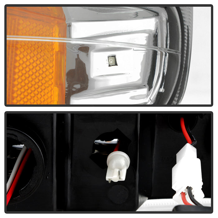 SPYDER Xtune Chevy TahOE 00-06 Headlights w/ LED Bumper Lights Amber Chrome HD-JH-CSIL99-LED-SET-C 5069474