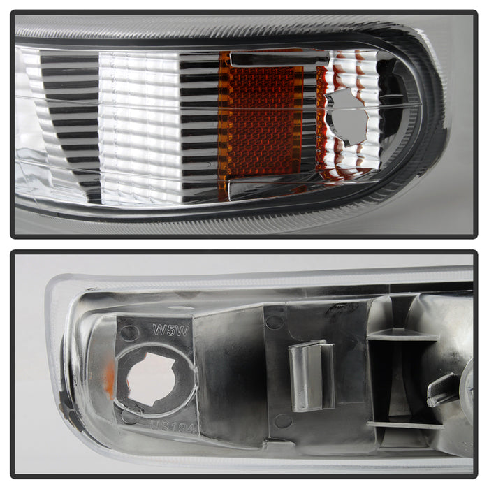 SPYDER Xtune Chevy TahOE 00-06 Amber Crystal Headlights w/ Bumper Lights Chrome HD-JH-CSIL99-SET-AM-C 5064226