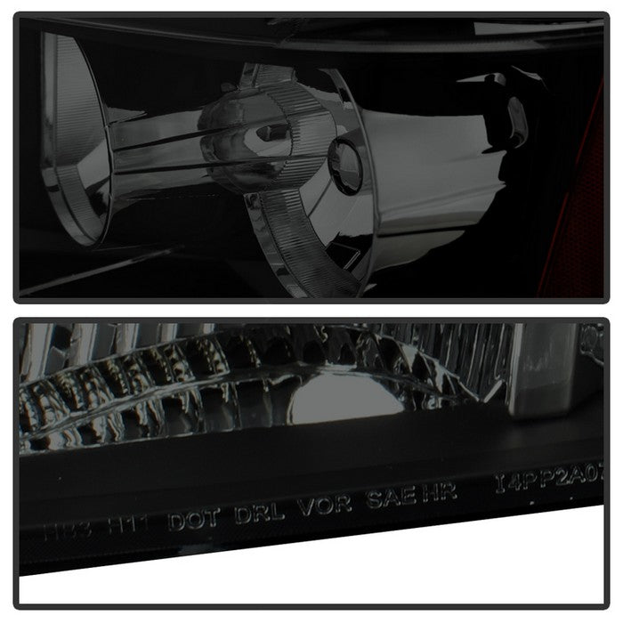 SPYDER Xtune Chevy Suburban 1500/2500 07-14 Crystal Headlights Black Smoked HD-JH-CSUB07-AM-BSM 9030284