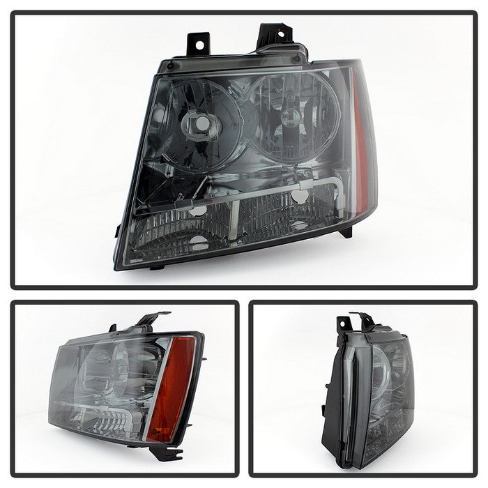 SPYDER Xtune Chevy Suburban 1500/2500 07-14 Crystal Headlights Smoke HD-JH-CSUB07-AM-SM 9022784