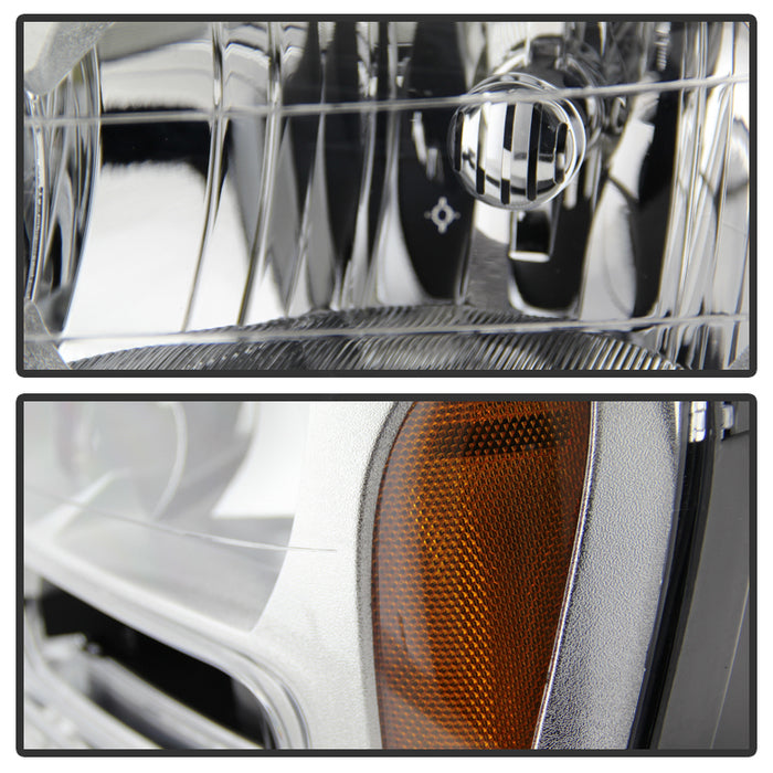 SPYDER Xtune Chevy Trailblazer 02-09 Crystal Headlights Chrome HD-JH-CTB02-AM-C 9023545