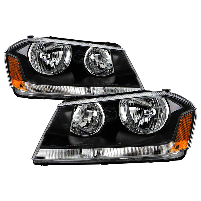 SPYDER Xtune Dodge Avenger 08-14 Crystal Headlights Black HD-JH-DA08-AM-BK 9025297