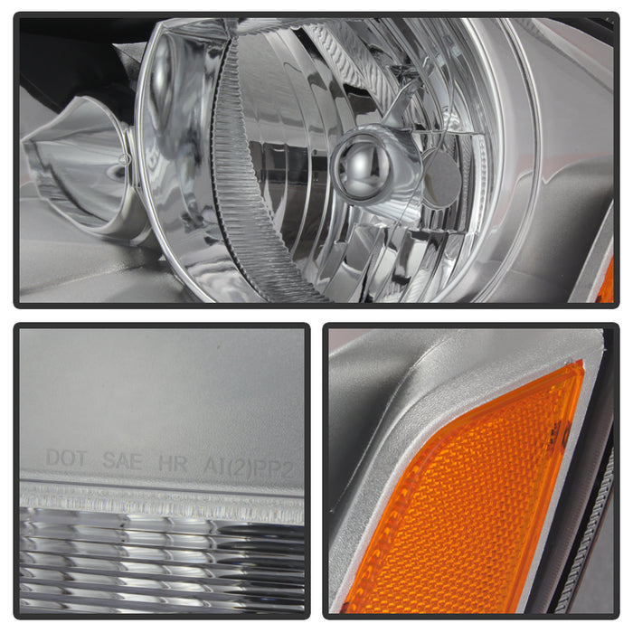 SPYDER Xtune Dodge Avenger 08-14 Crystal Headlights Chrome HD-JH-DA08-AM-C 9025303