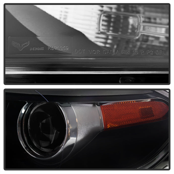 SPYDER xTune Dodge Dart 13-15 Driver Side Projector Headlight -OEM Left - Black HD-JH-DDART13-HID-OE-L 9035135