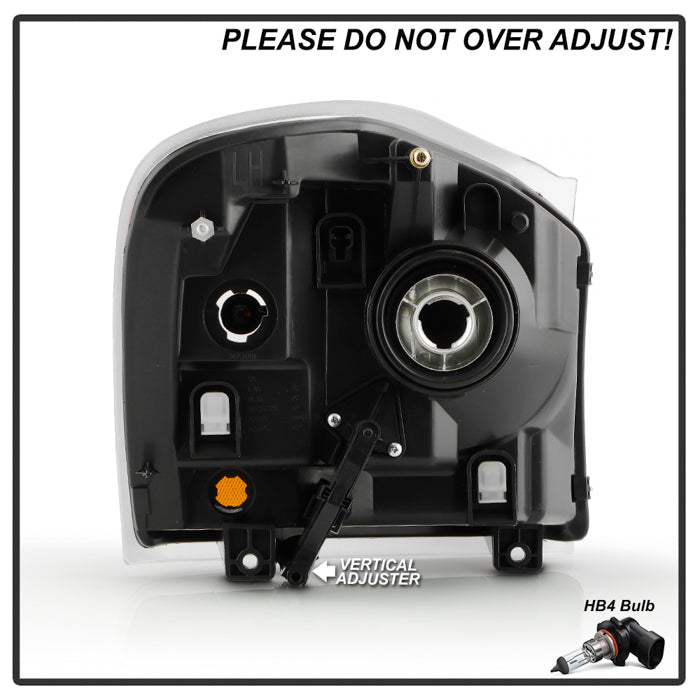 SPYDER Xtune Dodge Durango 04-05 OEM Headlamps Black HD-JH-DDU04-AM-BK 9027291