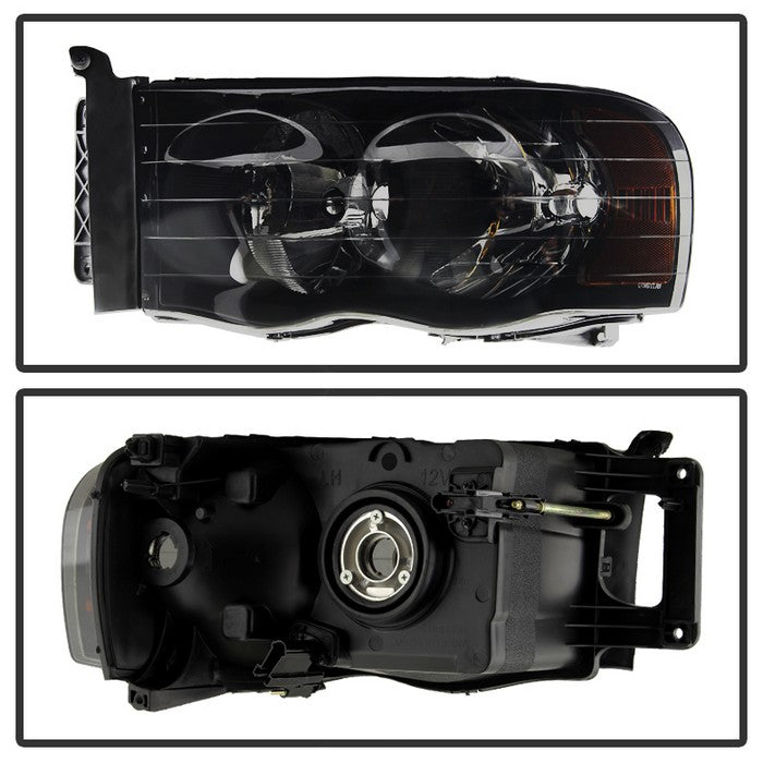 SPYDER Xtune Dodge Ram 1500 02-05 Amber Crystal Headlights HD-JH-DR02-AM-BSM 9030352