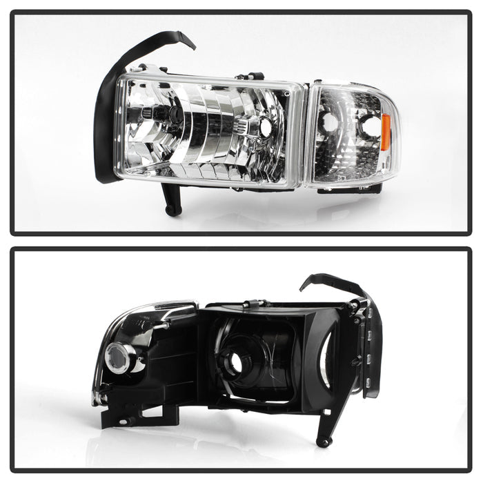 SPYDER xTune Dodge Ram 1500 94-01 Headlight w/ Corner Lamps - OEM HD-JH-DR94-SET-C 9040078