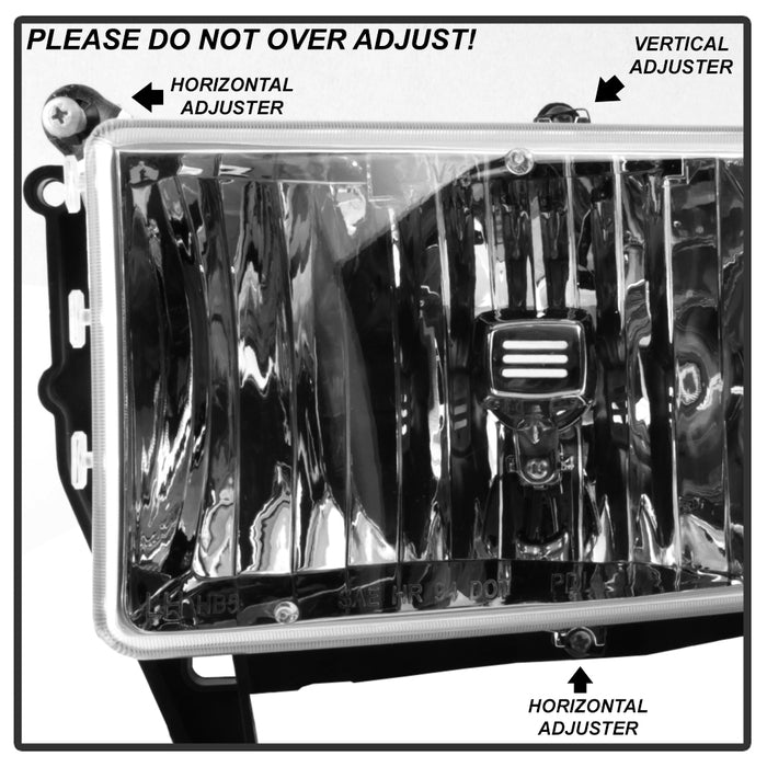 SPYDER xTune Dodge Ram 1500 94-01 Headlight w/ Corner Lamps - OEM HD-JH-DR94-SET-C 9040078