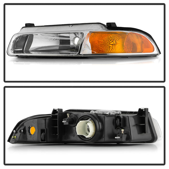 SPYDER 95-00 Dodge Stratus OEM Style headlights  - Set - Chrome (HD-JH-DSTR95-AM-C) 9054730