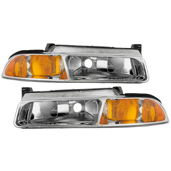SPYDER 95-00 Dodge Stratus OEM Style headlights  - Set - Chrome (HD-JH-DSTR95-AM-C) 9054730
