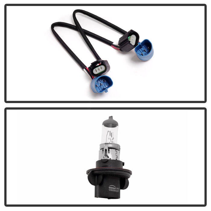 SPYDER Xtune Ford F250 F350 F450 Superduty Excursion 99-04 Headlights Chrome HD-JH-FF25099-HA-C 9033018
