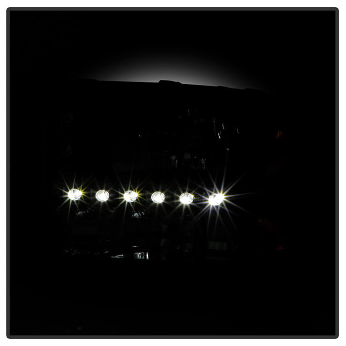 SPYDER Xtune Ford F250 F350 Super Duty 99-04 1Pc Headlights w/ LED Black HD-JH-FF25099-LED-BK 9026164