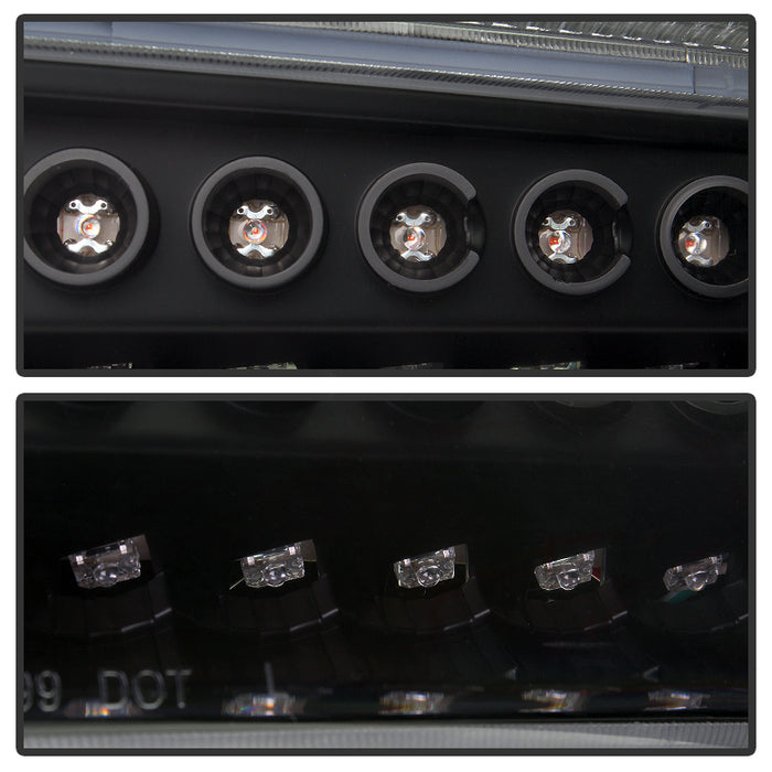SPYDER xTune Ford F250 F350 Superduty Excursion 99-04 OEM Style Headlights - Black HD-JH-FF25099-SET-LED-BK 9035210