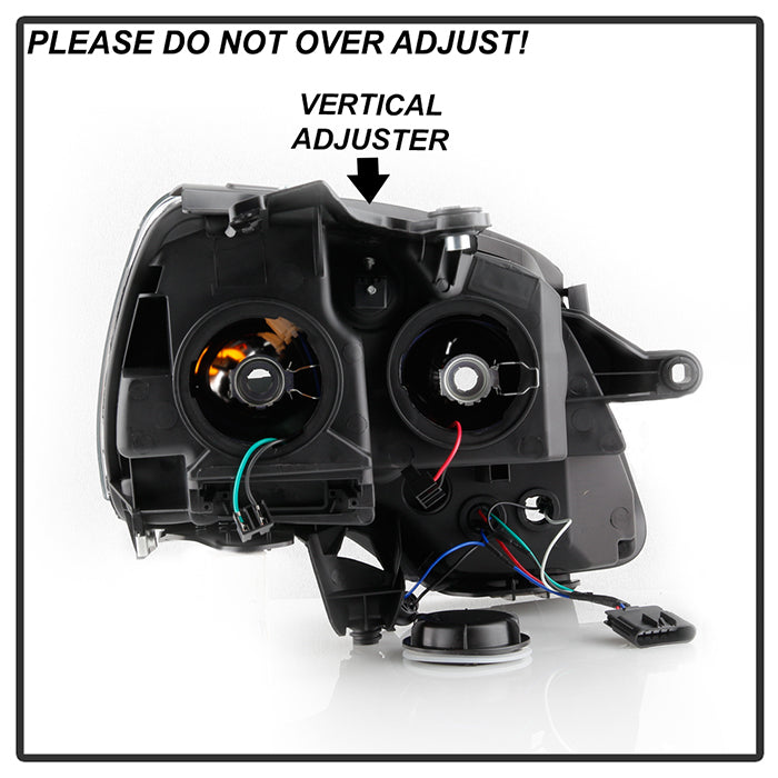 SPYDER Xtune GMC Acadia 2007-2013 Crystal Headlights Black HD-JH-GAC07-AM-BK 9025464