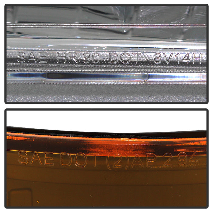 SPYDER Xtune GMC Yukon 94-99 Headlights w/ Corner & Parking Lights 8pcs Sets -Chrome HD-JH-GCK94-AM-C-SET 9034435