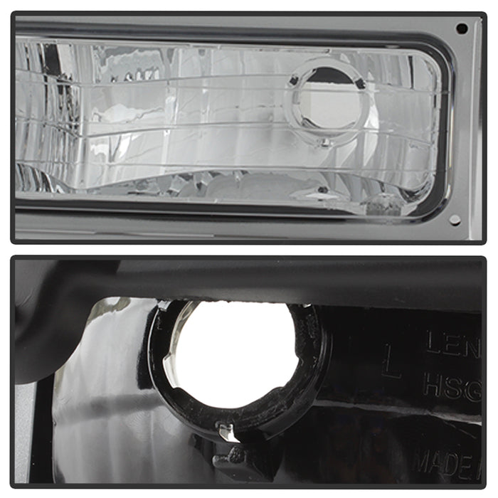 SPYDER xTune GMC C/K Series 94-98 Headlights w/ Corner and Parking Lights - Chrome HD-JH-GCK94-C-SET 9037412