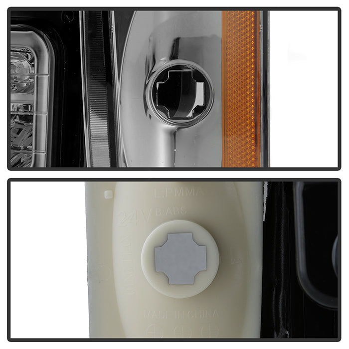 SPYDER Xtune GMC Yukon 92-93 Crystal Headlights w/ Corner & LED Bumper Smoke HD-JH-GMCCK88-LED-AM-SM-SET 5073556