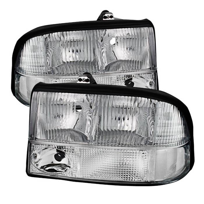 SPYDER Xtune Oldsmobile Bravada 98-01 Crystal Headlights Chrome HD-JH-GS1598-AM-C 9025488