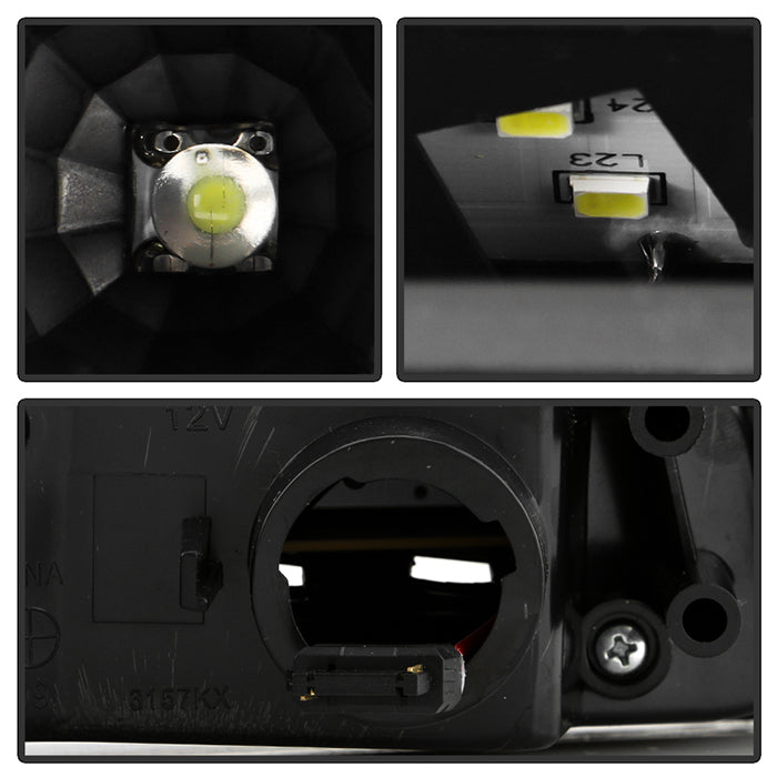 SPYDER xTune GMC Sierra 99-06 /Yukon 00-06 Headlights & LED Bumper Lights - Black HD-JH-GS99-LED-SET-BK 9037399