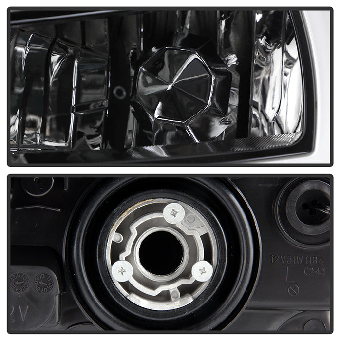 xTune Honda Accord 03-07 2/4Dr LED DRL Crystal Headlights - OE Black HD-JH-HA03-LED-BK 9949425