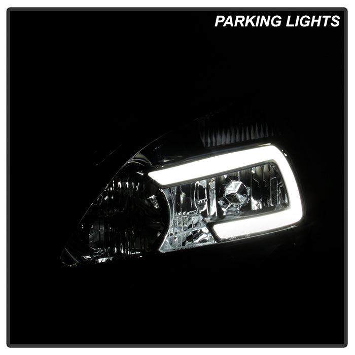 xTune Honda Accord 03-07 2/4Dr LED DRL Crystal Headlights - OE Black HD-JH-HA03-LED-BK 9949425