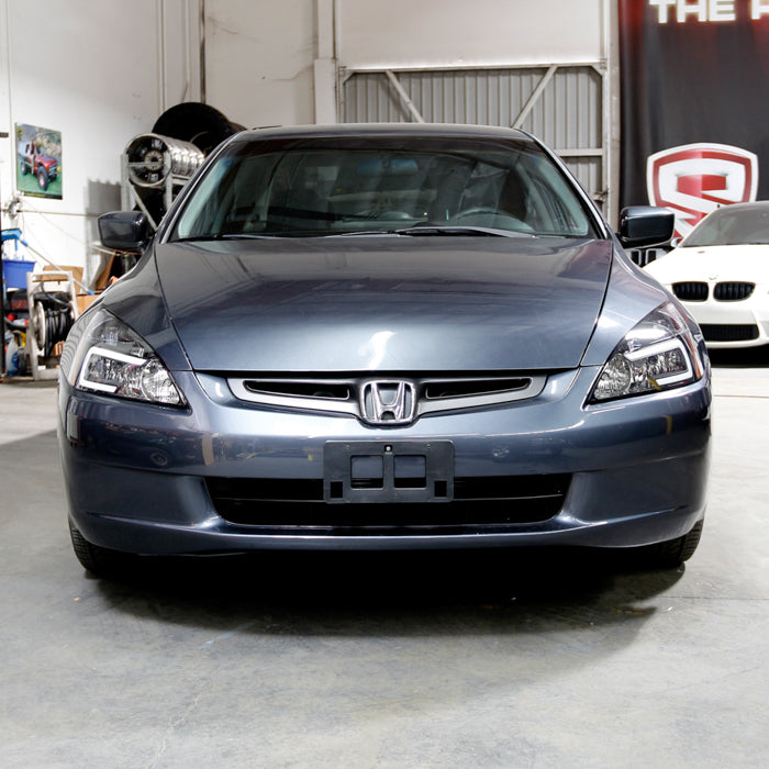 xTune Honda Accord 03-07 2/4Dr LED DRL Crystal Headlights - OE Black HD-JH-HA03-LED-BK 9949425