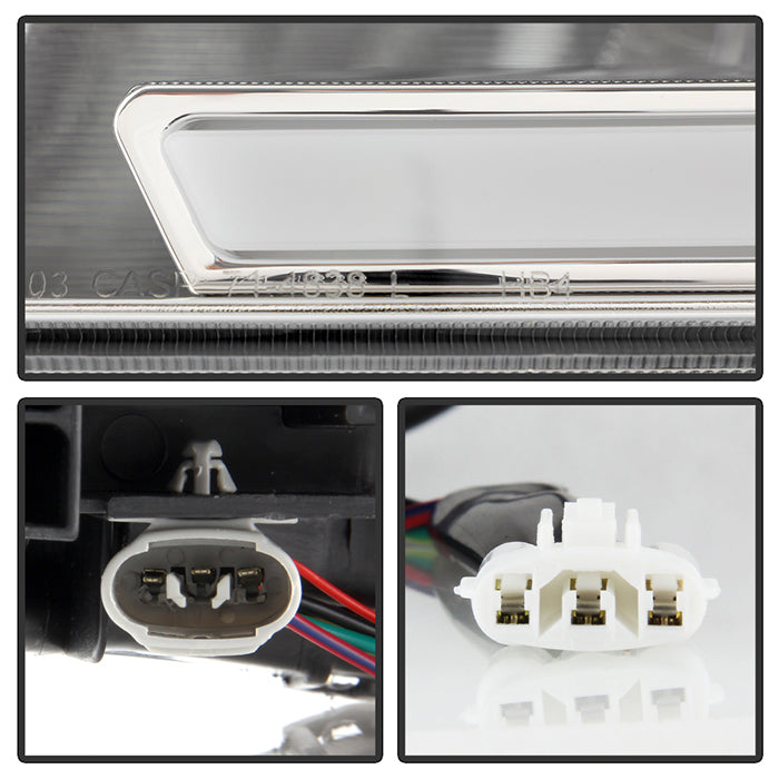 xTune Honda Accord 03-07 2/4Dr LED DRL Crystal Headlights - OE Chrome HD-JH-HA03-LED-C 9949418