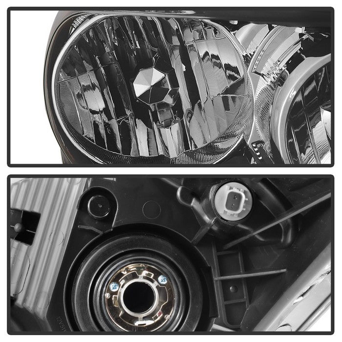 SPYDER xTune 08-12 Honda Accord 4DR Amber Crystal Headlights - Black (HD-JH-HA08-4D-AM-BK) 9942297