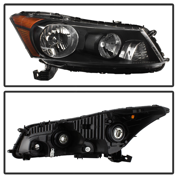 SPYDER xTune Honda Accord 08-12 Sedan Only OEM Style Headlight - OEM Black HD-JH-HA08-4D-BK 9040047