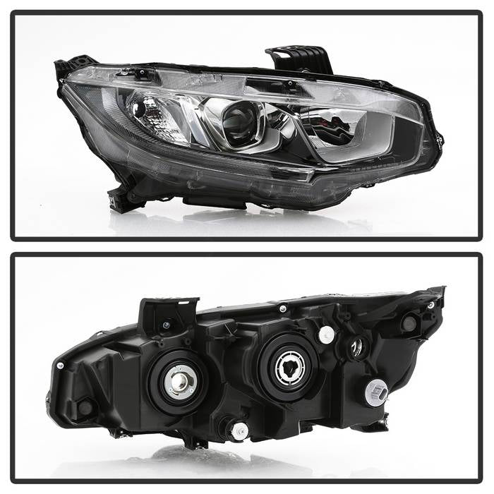 SPYDER xTune 16-18 Honda Civic Passenger Side Halogen Headlight - OEM Right (HD-JH-HC16-H-OE-R) 9044403