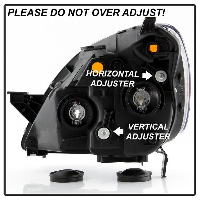 SPYDER xTune 05-06 Honda CR-V Halogen OEM Headlights - Black (HD-JH-HCRV05-AM-BK) 9943652