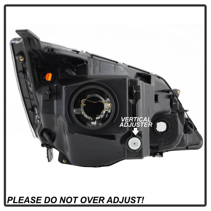 SPYDER xTune 07-11 Honda CRV Halogen Headlights - Black (HD-JH-HCRV07-AM-C) 9944420