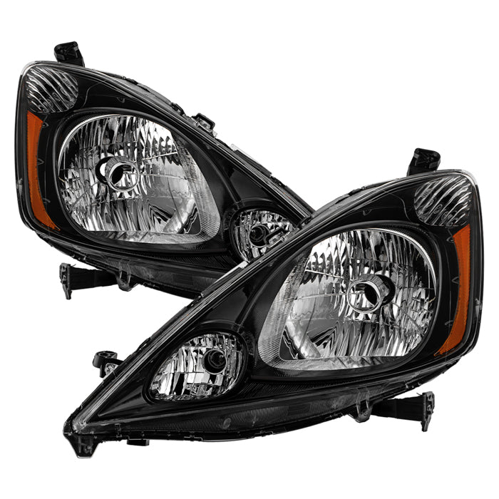 SPYDER 09-11 Honda Fit Sport Halogen OE Headlights - Black (HD-JH-HFIT09SP-OE-BK-SET) 9958526