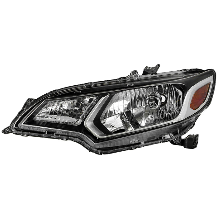 SPYDER 15-17 Honda Fit OE Left Halogen Headlight - Chrome (HD-JH-HFIT15-OE-L) 9955563