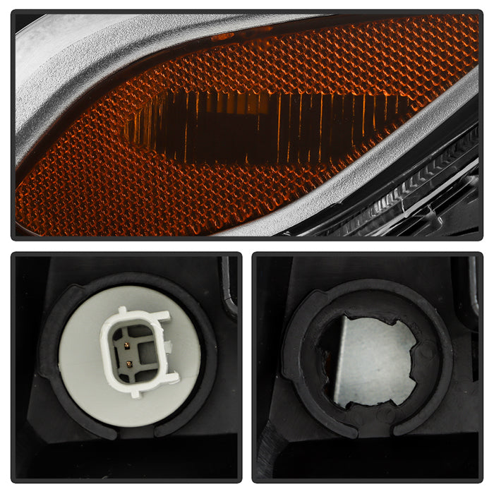 SPYDER 15-17 Honda Fit OE Left Halogen Headlight - Chrome (HD-JH-HFIT15-OE-L) 9955563