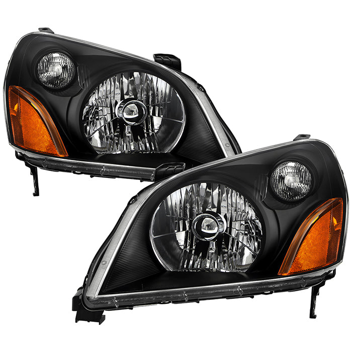 SPYDER Xtune Honda Pilot 03-05 Crystal Headlights Black HD-JH-HPIL03-AM-BK 9023699