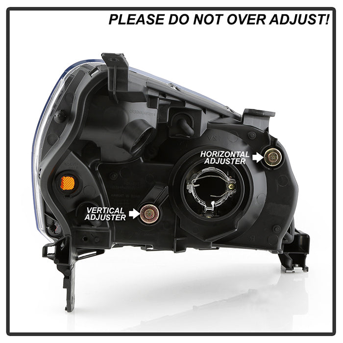 SPYDER Xtune Honda Pilot 03-05 Crystal Headlights Black HD-JH-HPIL03-AM-BK 9023699