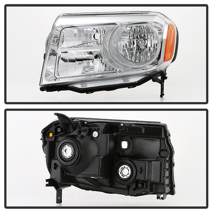 SPYDER xTune 12-15 Honda Pilot OEM Style Headlights - Chrome (HD-JH-HPIL12-AM-C) 9047640