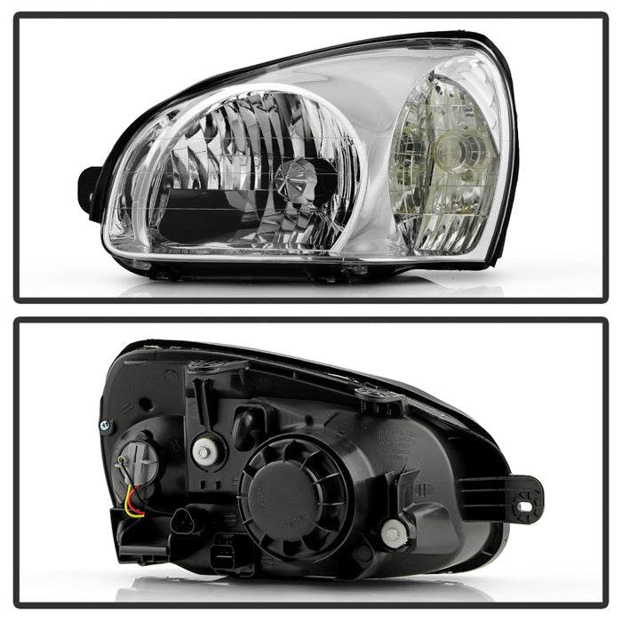 SPYDER 01-03 Hyundai Santa Fe OEM Style Headlights - Chrome (HD-JH-HYSAF01-C) 9054761
