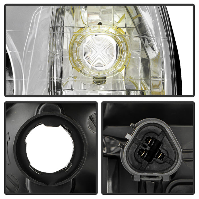 SPYDER 01-03 Hyundai Santa Fe OEM Style Headlights - Chrome (HD-JH-HYSAF01-C) 9054761