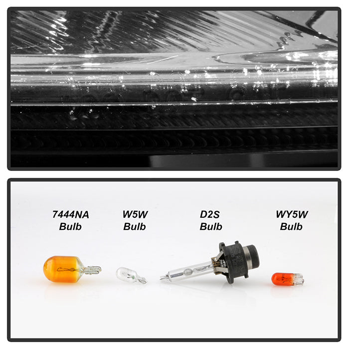 SPYDER xtune 10-15 Infiniti G25/G37 4Dr Sedan (Fit HID) Pass. Side Headlight Right (HD-JH-IG3710-4D-HID-R) 9949968