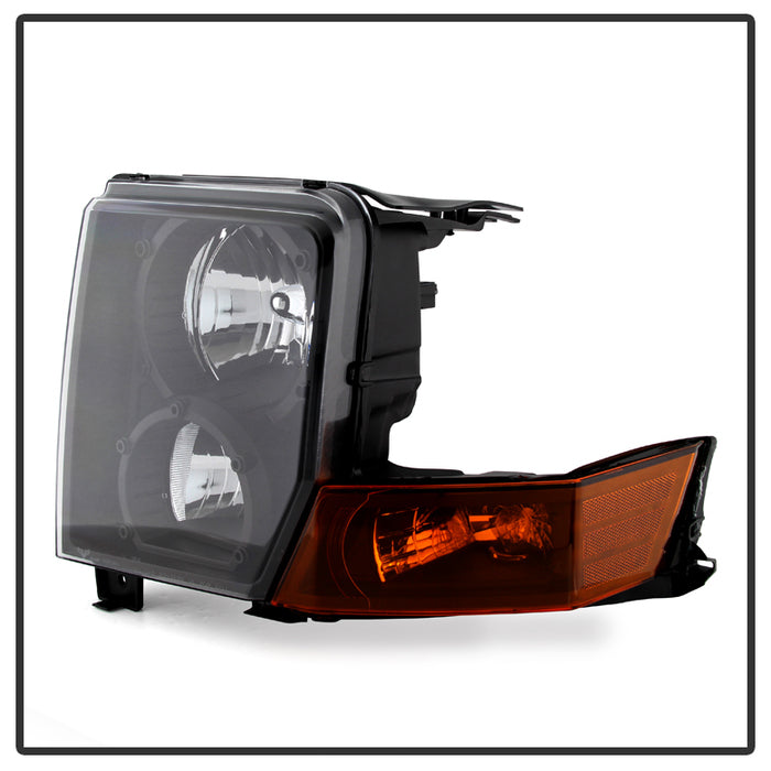 SPYDER Xtune Jeep Commander 06-10 Crystal Headlights Black HD-JH-JCOM06-AM-BK 9023231
